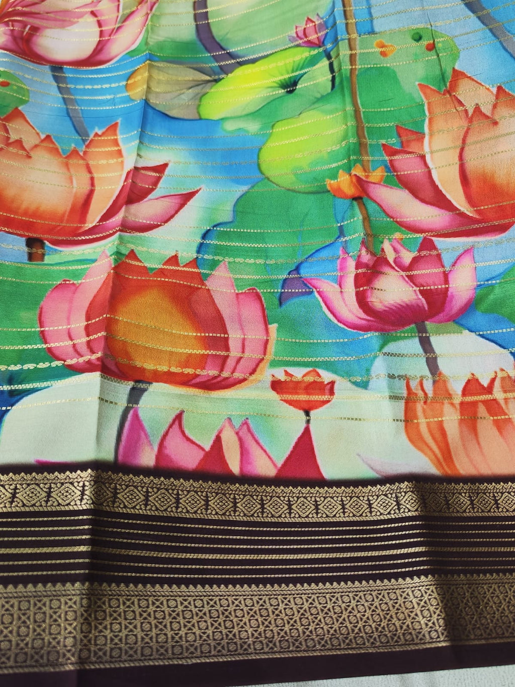 Mysore crape saree