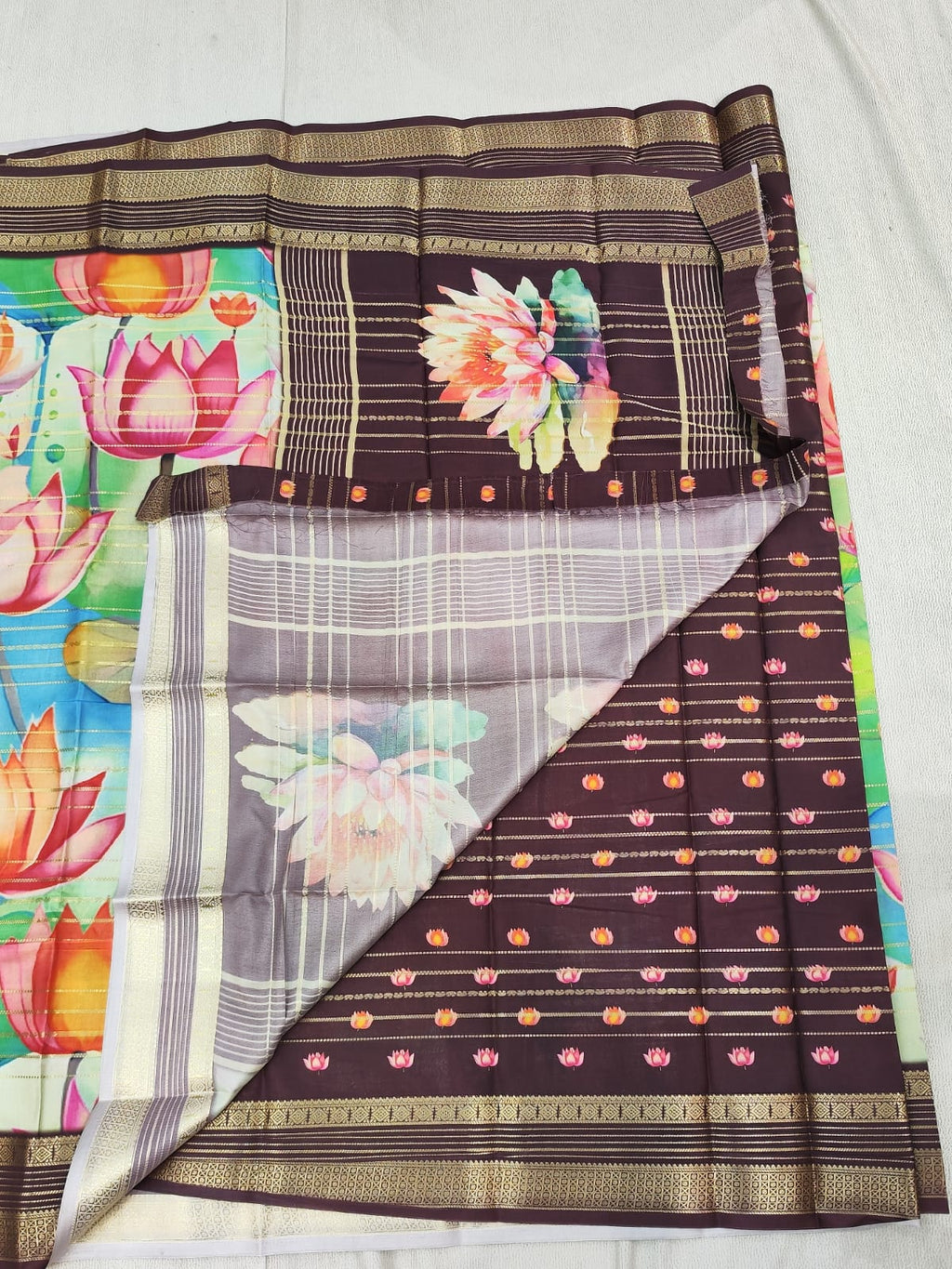 Mysore crape saree