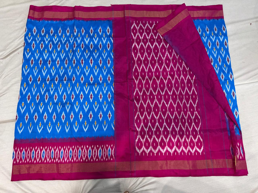 Ikkat pattu saree