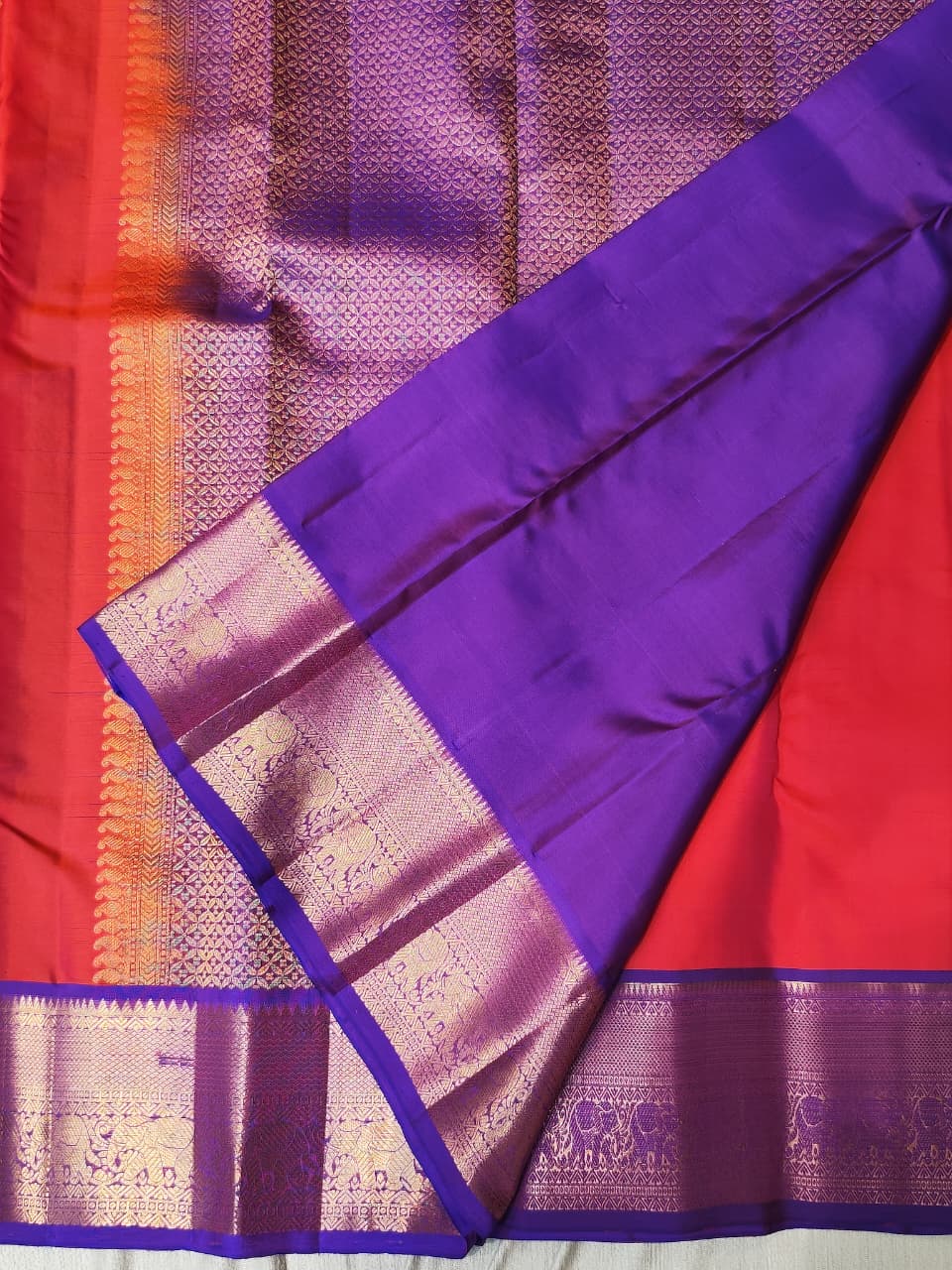 Kanchipuram light weight silk saree