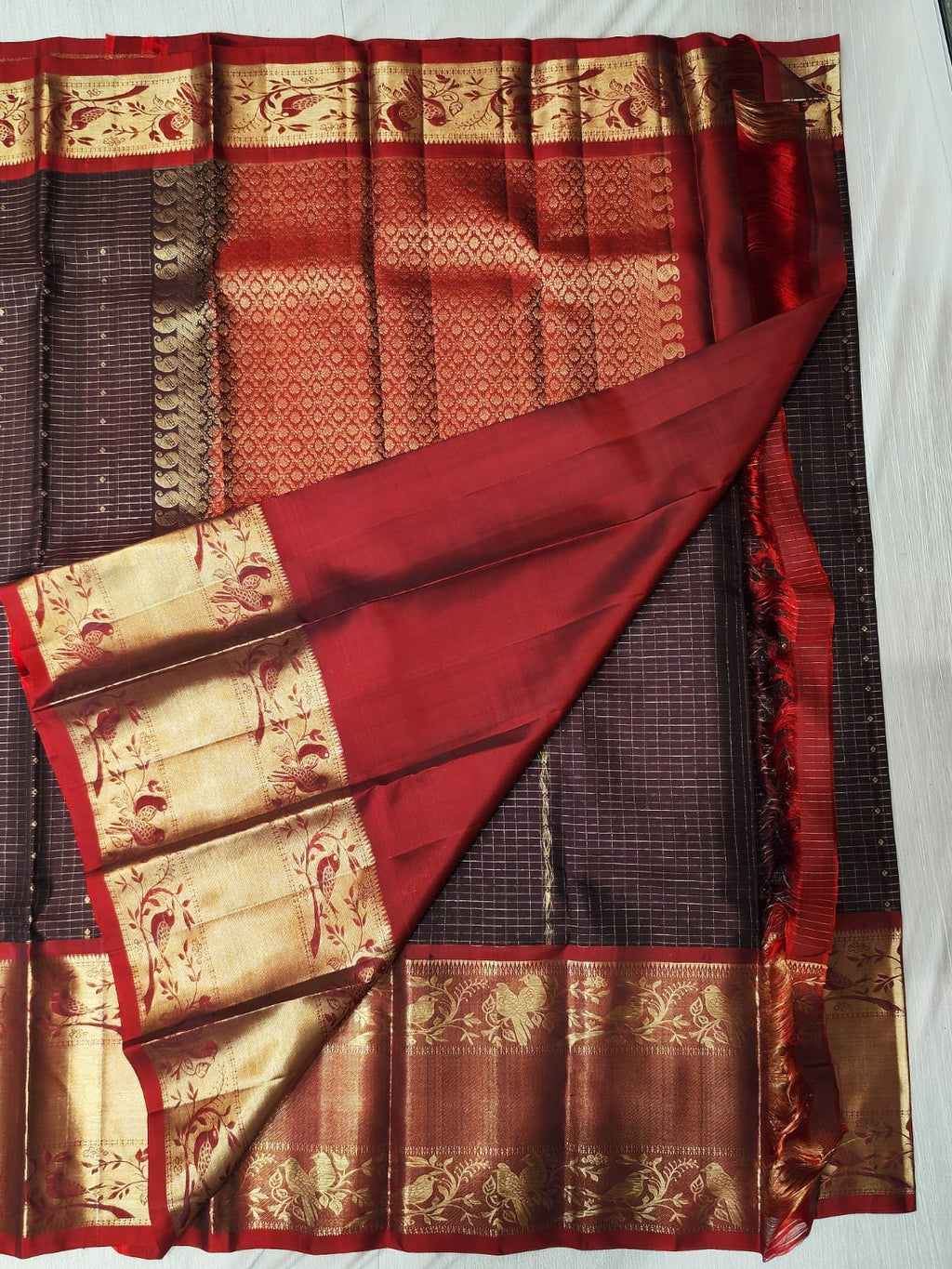Kanchipuram silk saree.