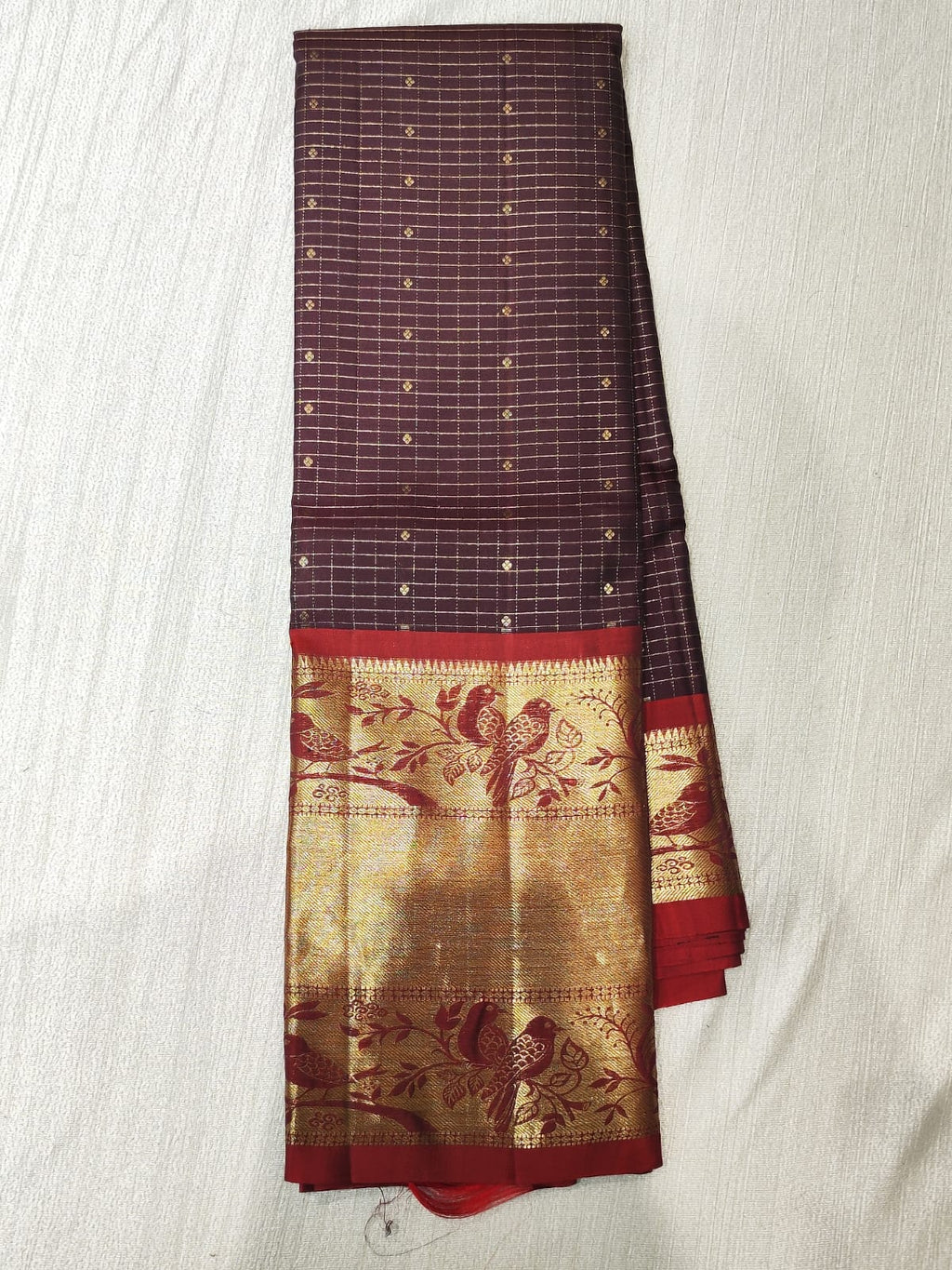 Kanchipuram silk saree.