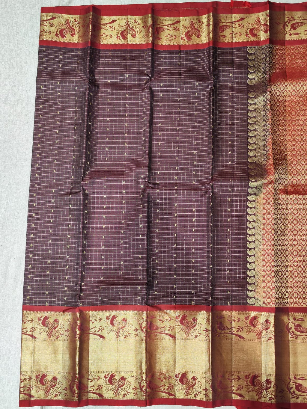 Kanchipuram silk saree.