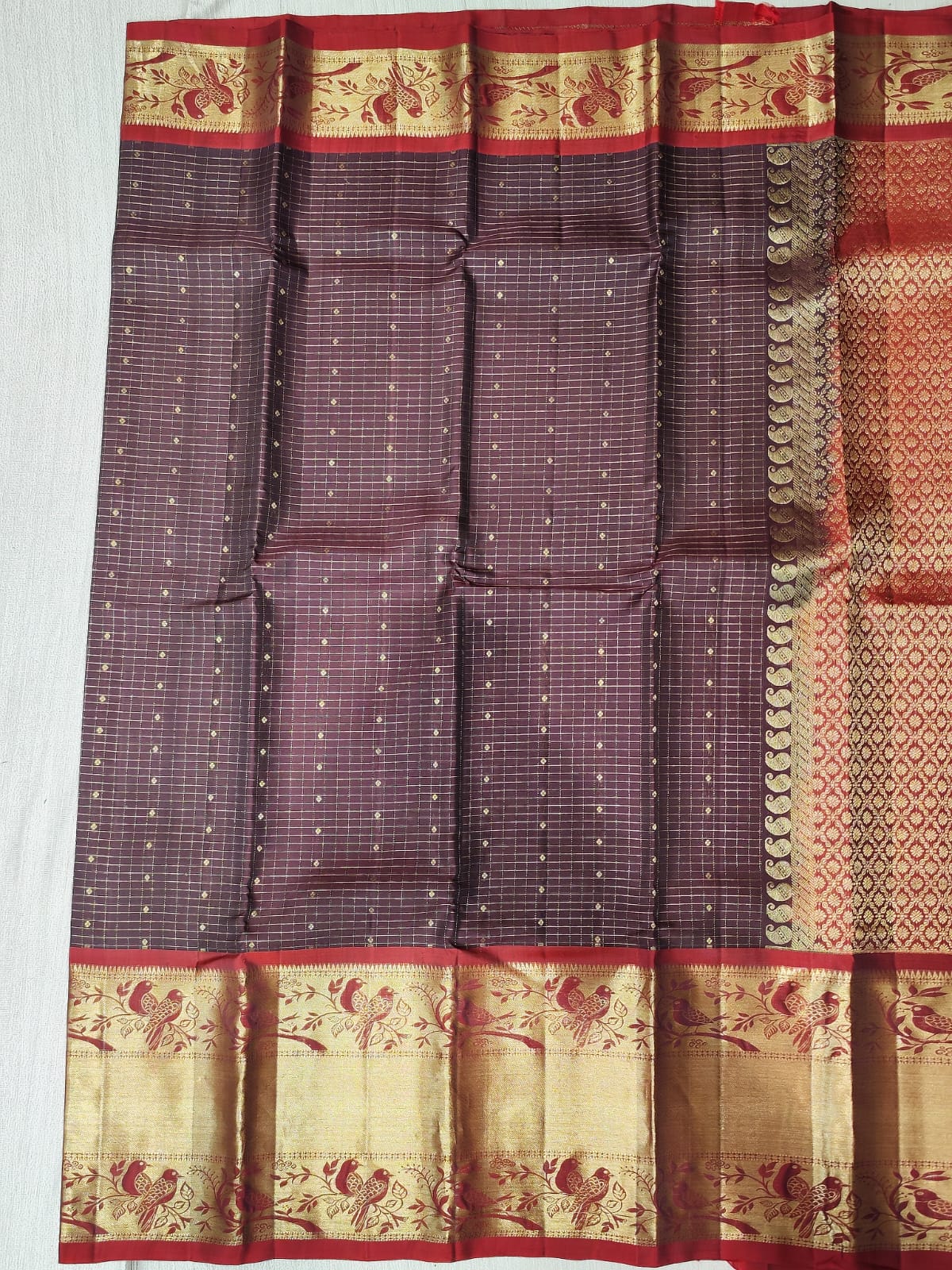 Kanchipuram silk saree.