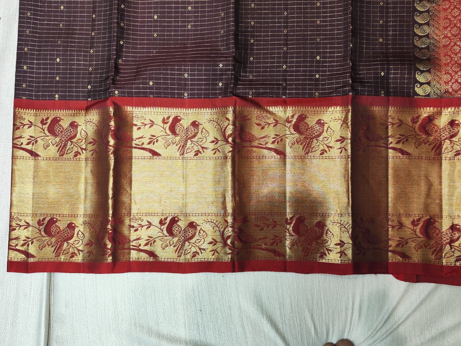 Kanchipuram silk saree.