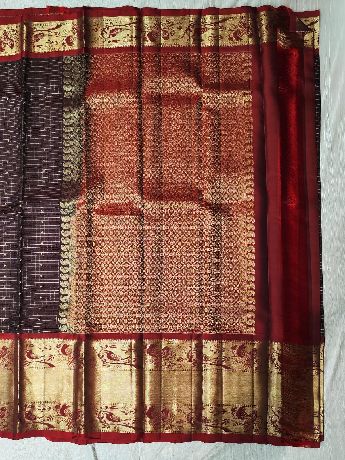 Kanchipuram silk saree.