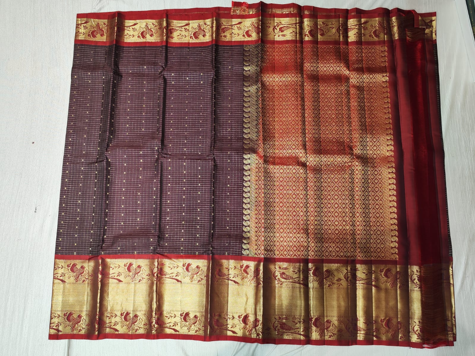 Kanchipuram silk saree.
