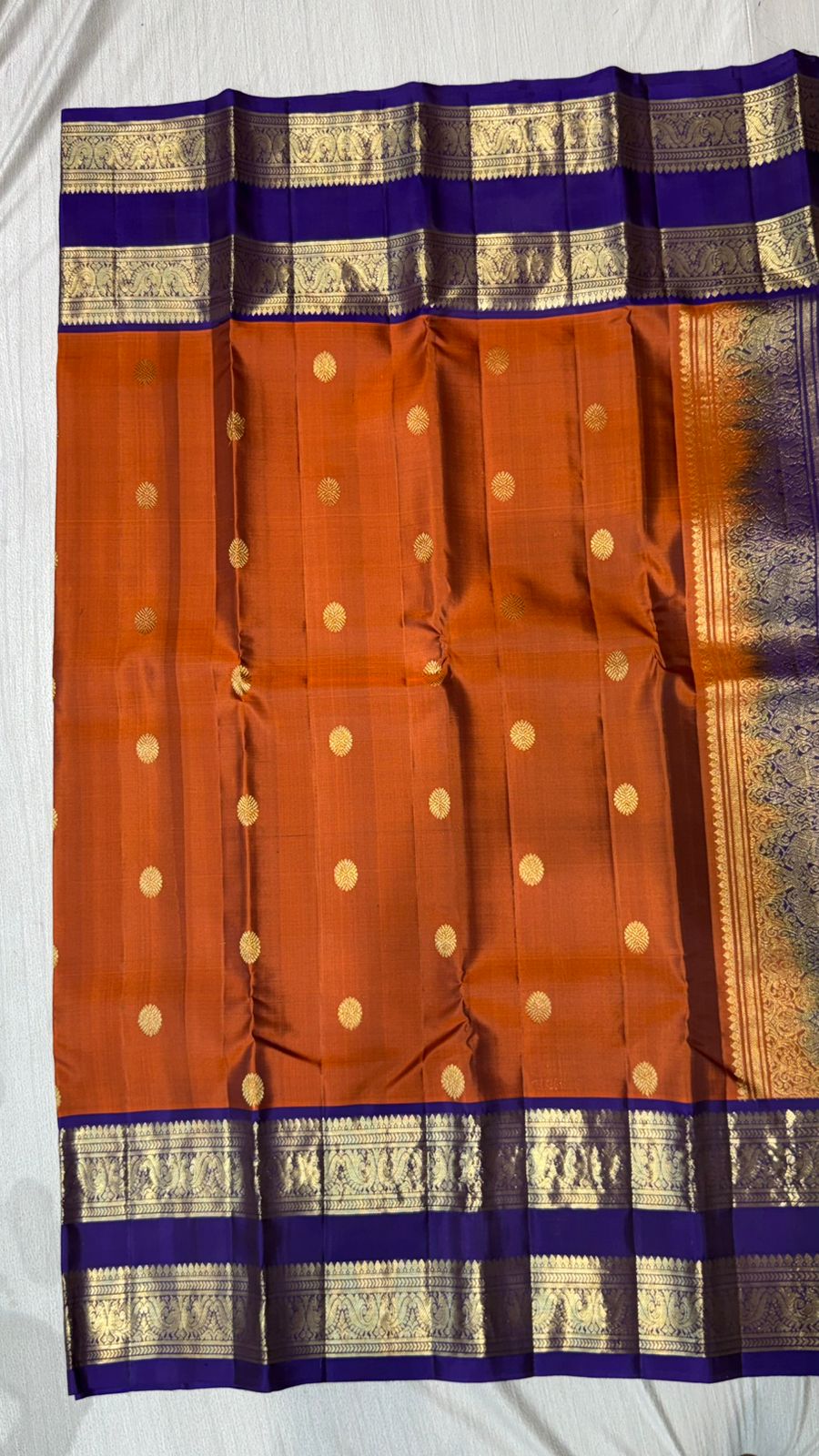 Kanchipuram gap border saree