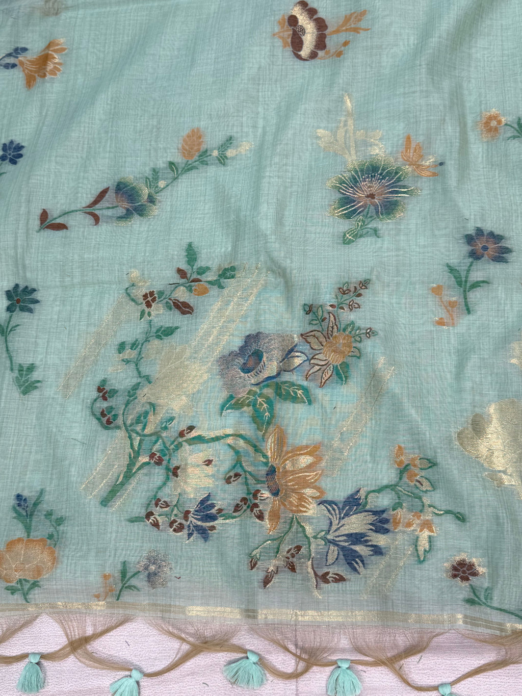 Jamdhani Saree-borderless