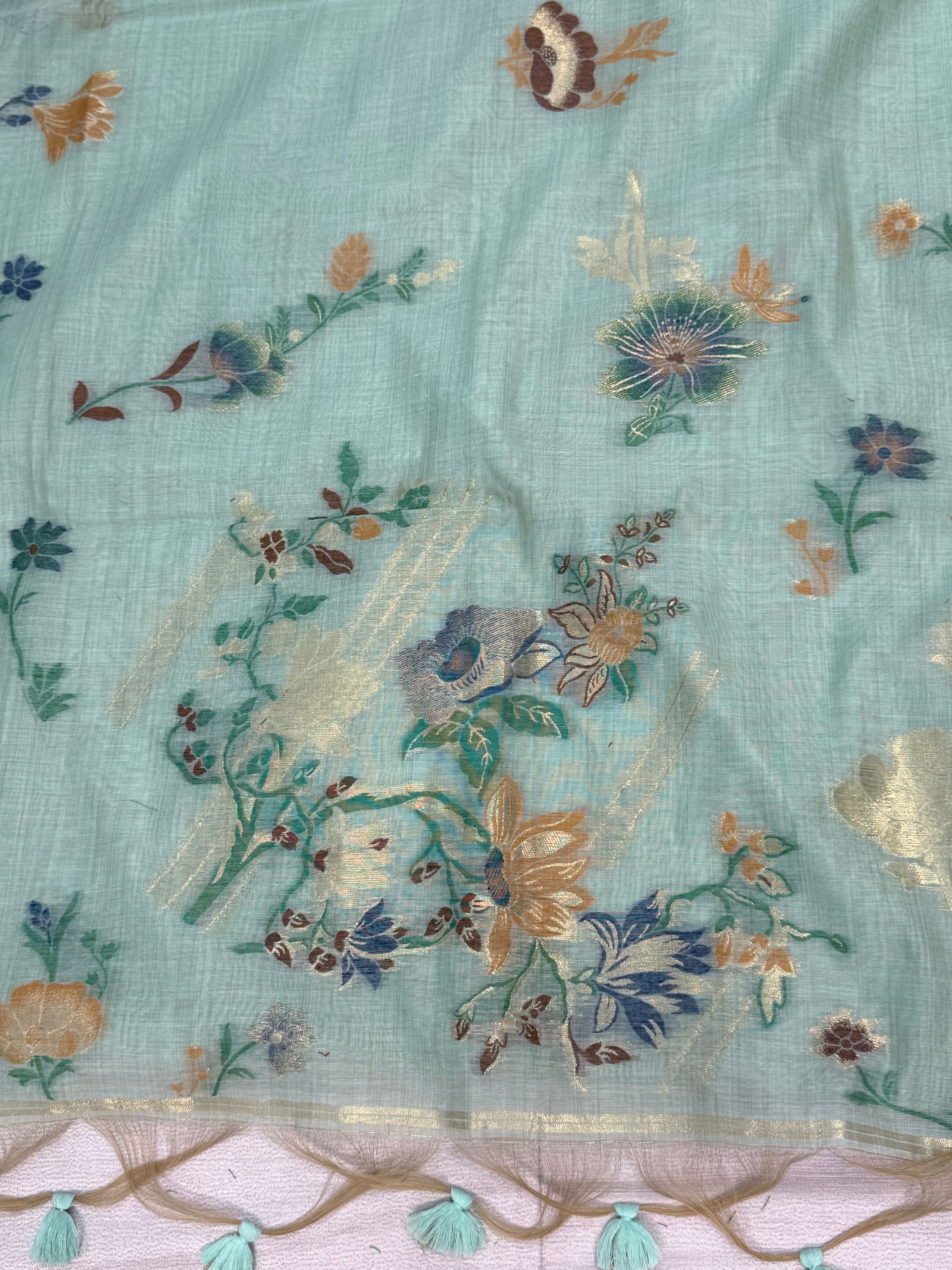 Jamdhani Saree-borderless