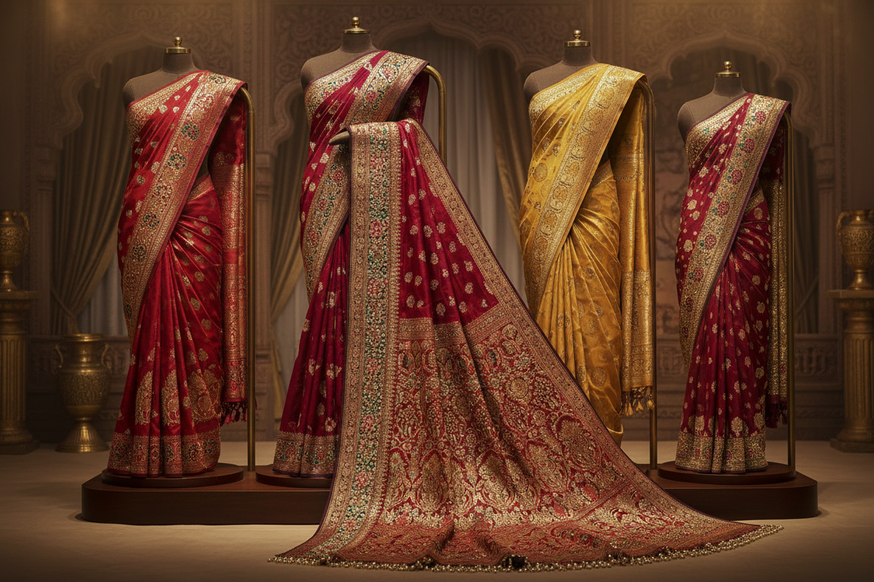 bridal luxury silk sarees 